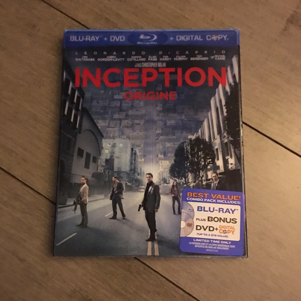 Inception Blu-ray cd movie
